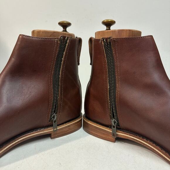 NWOT Rancourt & Co x Helm Pablo Boot Zipper Moto Horween Made in Maine USA 8.5 D main image 6